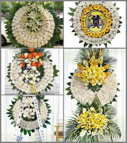 海南海口市龙华区滨海街道盐灶三社区花圈速递